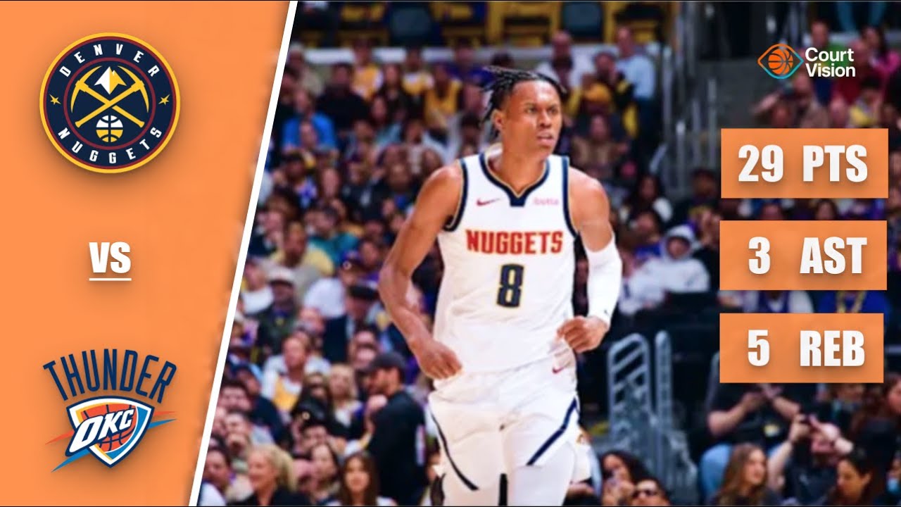 Peyton Watson - 29 Points, 5 Three-Pointers, 3 Assists vs Thunder - 2025-26 Regular Season