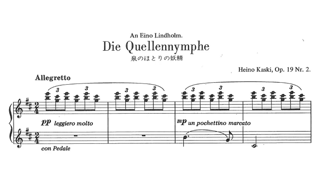 Kaski Die Quellennymphe Op.19 Nr2