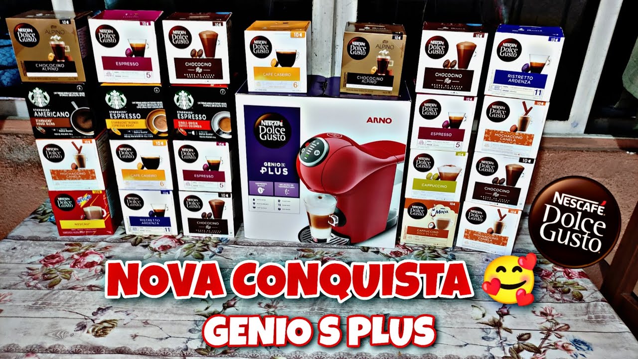 COMPRAMOS UMA CAFETEIRA DOLCE GUSTO GENIO S PLUS VERMELHA + GANHAMOS CÁPSULAS GRÁTIS ❤️