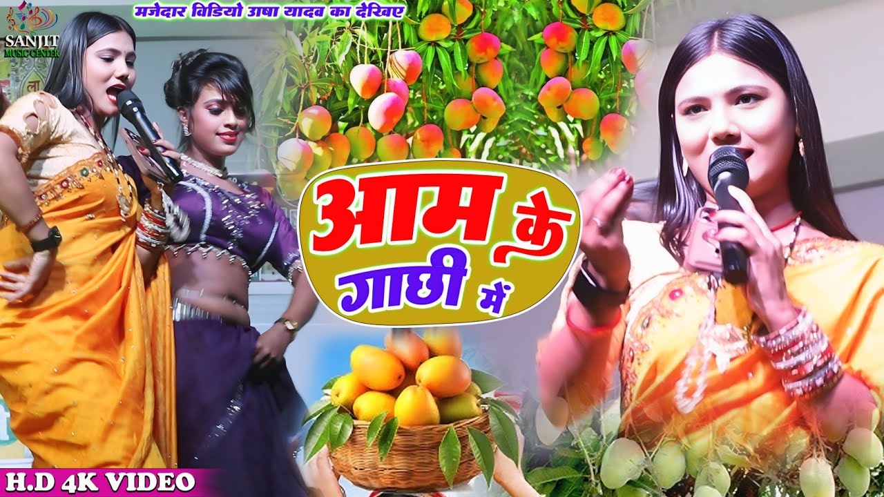 मजेदार #viralvideo - आम के गाछी में - usha yadav ka gana-maithili song - aam ke gachhi me #stageshow