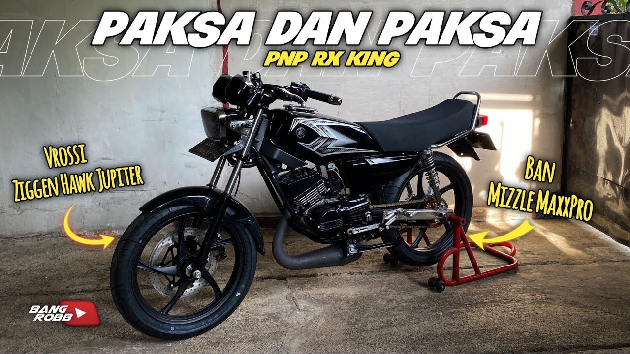 PASANG BAN MIZZLE MAXXPRO DAN VELG VROSSI ZIGEN HAWK DI RX KING