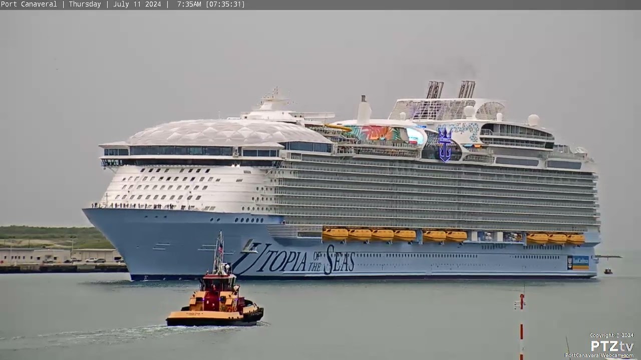 UTOPIA of the SEAS First Arrival Port Canaveral 7/11/2024