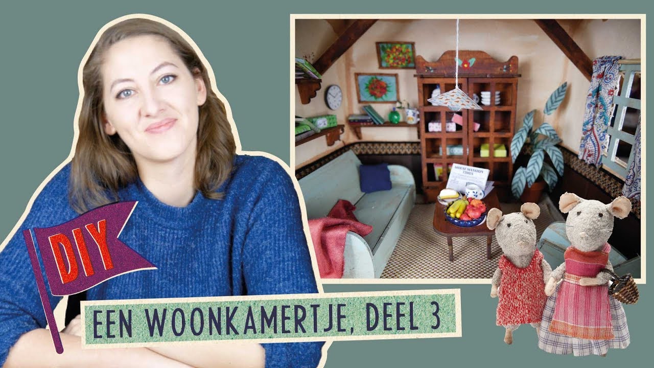 Knutselen & DIY // Woonkamertje deel 3 | Muizenhuis Tutorial