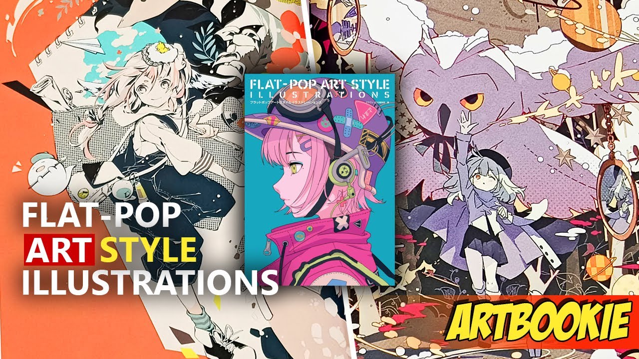 FLAT-POP ART STYLE ILLUSTRATIONS Artbook | Complete Flipthrough Review