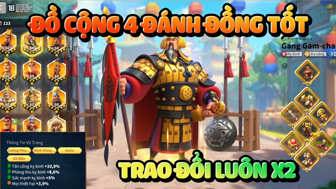 6 Đạo Open Field Chuẩn Giúp Kiếm Điểm Tiêu Diệt x2 - Tại Sao Đồ Cộng 4 Là OK Rise of Kingdoms