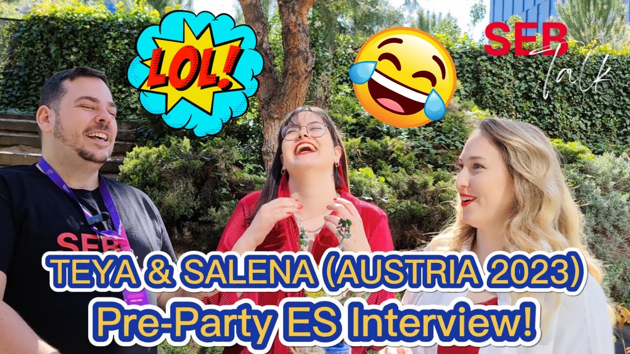 🇦🇹 WE COULDN'T STOP LAUGHING! Teya & Salena (Austria 2023) interview! Eurovision Song Contest