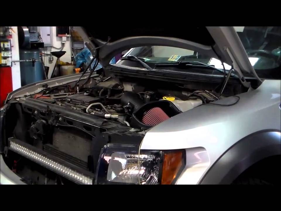 Raptor 6.2 dyno test with JLT cold air intake and tune CAI-F15062-10