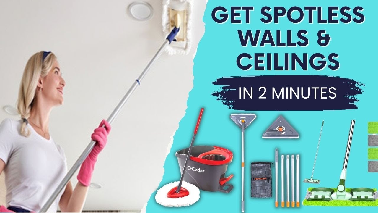 Best Mop For Cleaning Walls & Ceilings (Get Spotless Walls In No Time)