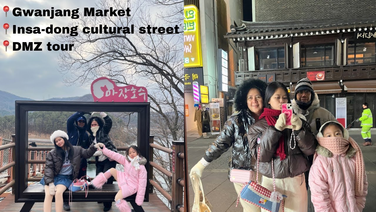 EP 1 South Korea winter experience | Gwanjang Market, Insa-dong Cultural Street & DMZ tour
