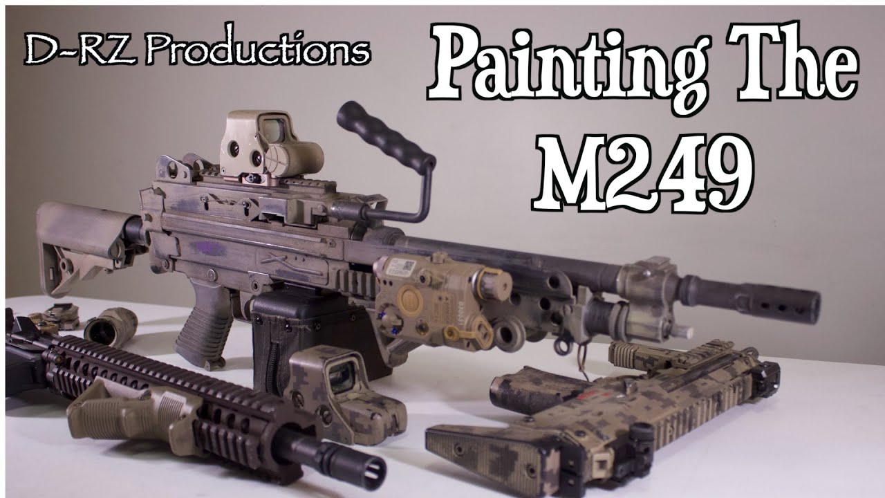 PAINTING MY M249!!! (Quarantine Boredom)