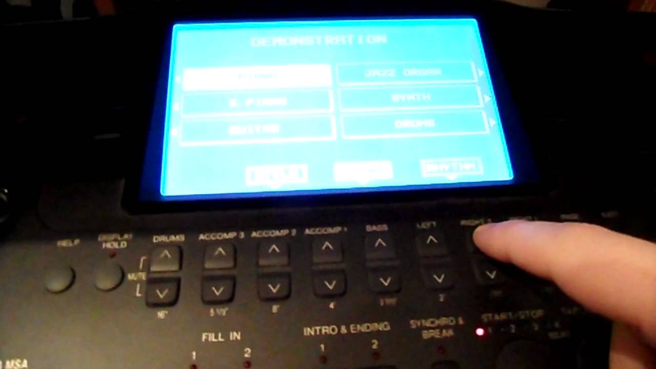 Technics sx-KN3000 demonstration songs