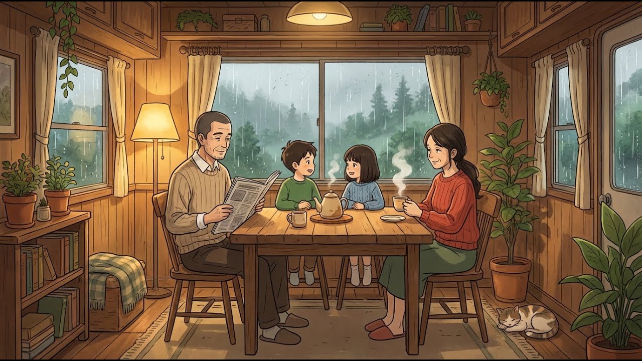 Cozy Beginnings on a Rainy Morning | Slow Living Anime Story