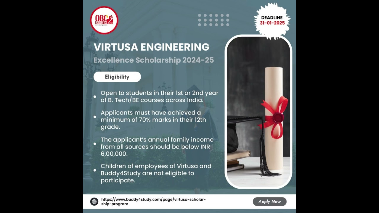 VIRTUSA ENGINEERING Excellence scholarships 2025