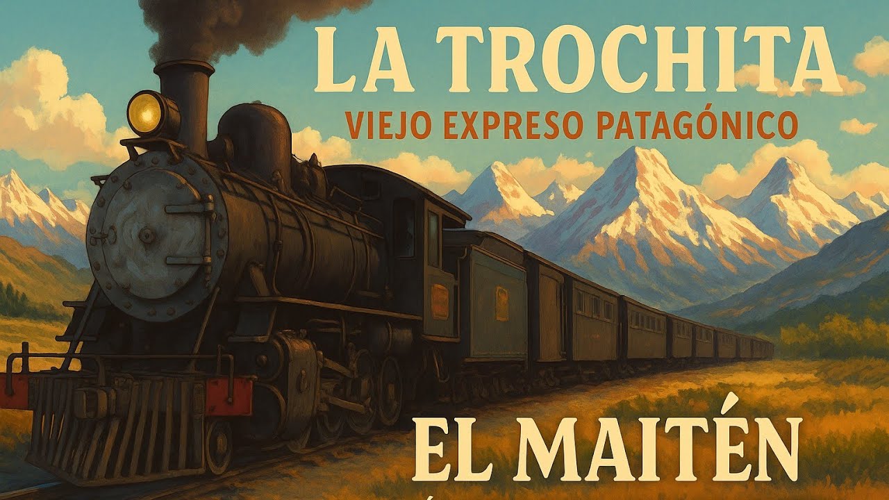 (4K)  "LA TROCHITA".VIEJO EXPRESO PATAGÓNICO. ÚNICO EN EL MUNDO. El Maitén-Km 228