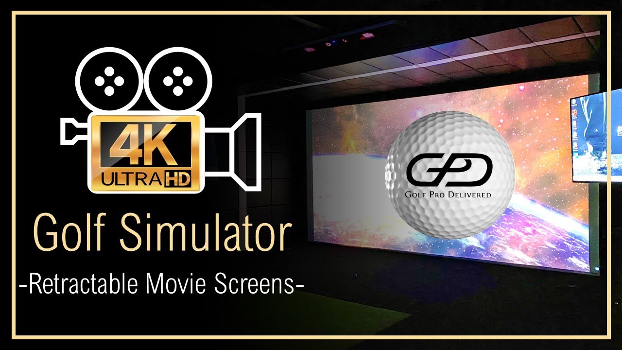 Retractable Movie Screens In Golf Simulators | Golf Pro Delivered - The Pro Sim Installers 2022