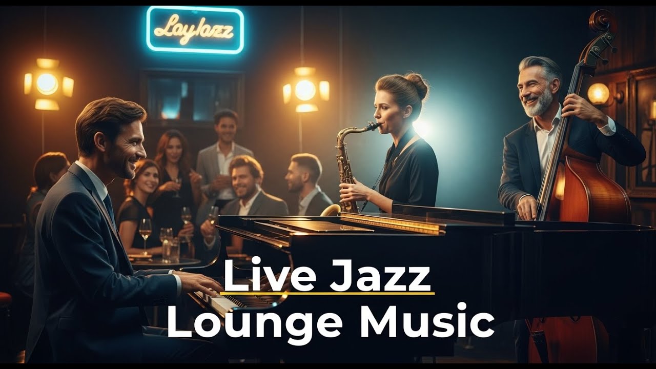 Live Lounge Jazz Music – Warm Cafe Jazz Background for Long Listening
