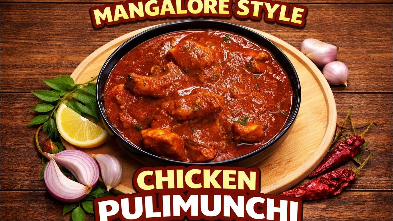 Mangalore Style Chicken Pulimunchi Recipe 😋 | GSP Kitchen