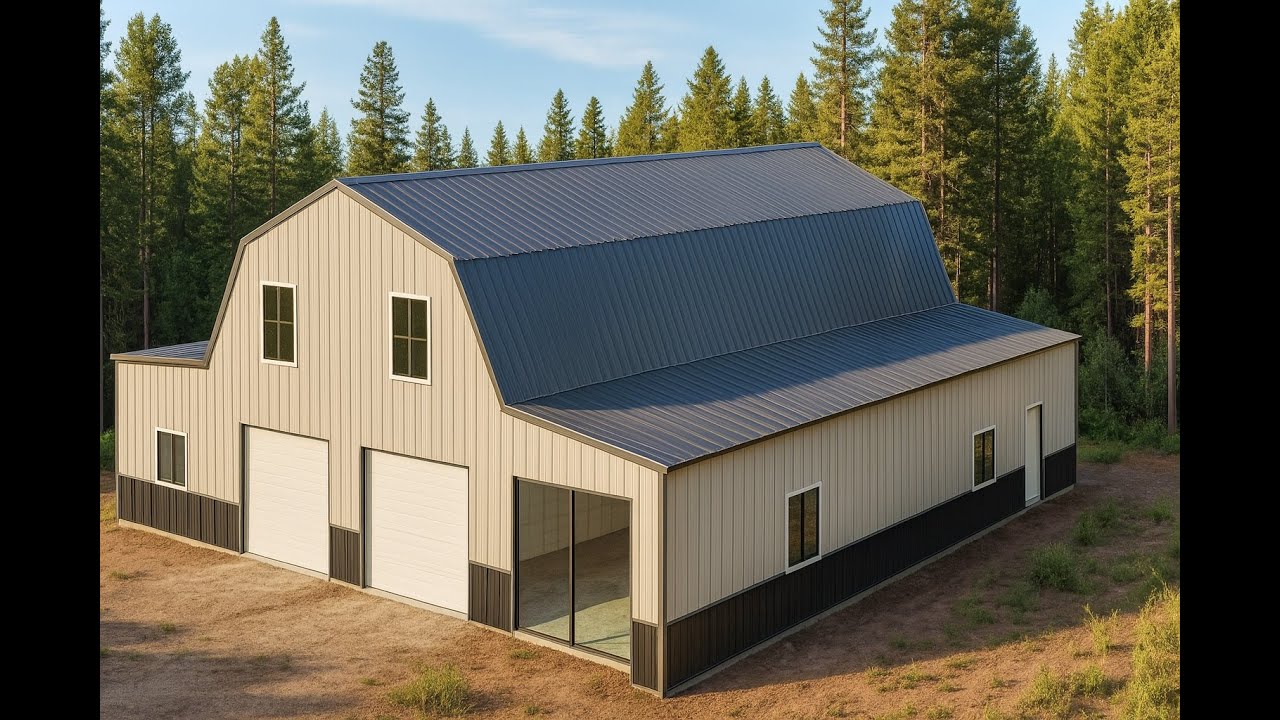 Ultimate 47x50 Gambrel Roof Barndominium Kit [Custom Design]