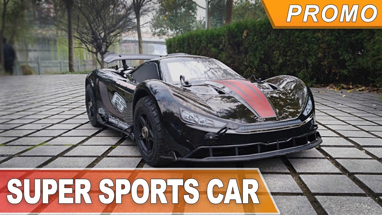90 km/h on Gasoline RC Car ( Rovan ROFUN F5 ) sports car