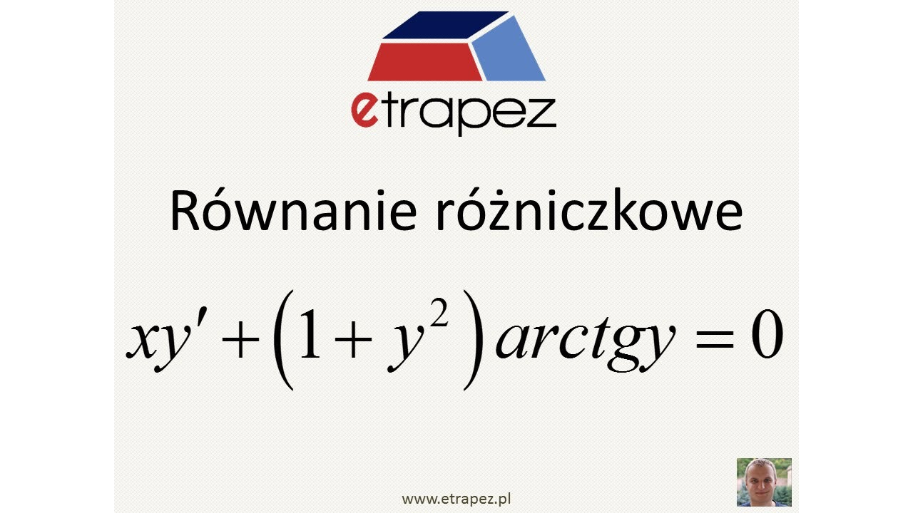 Równanie różniczkowe o zmiennych rozdzielonych - 37 [eTrapez]