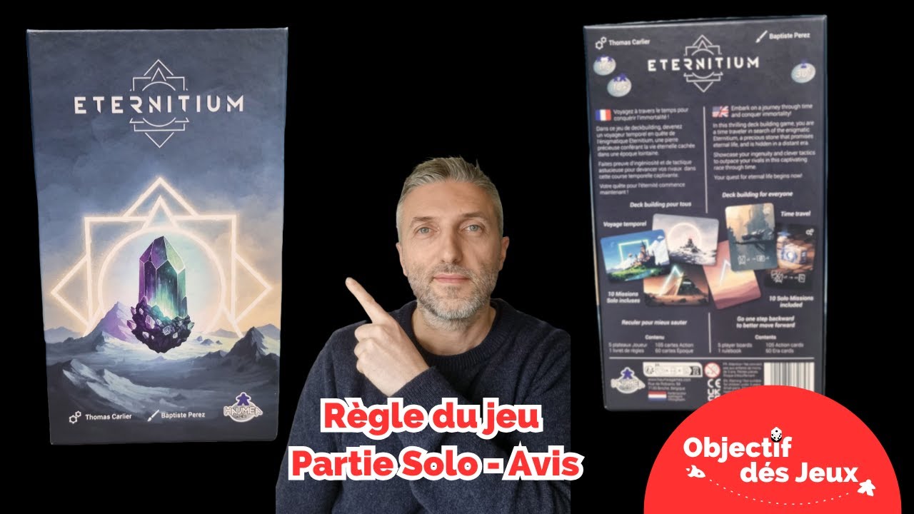 ETERNITIUM - Comment jouer une partie solo avec vidéo règle du jeu de société. Haumea games.