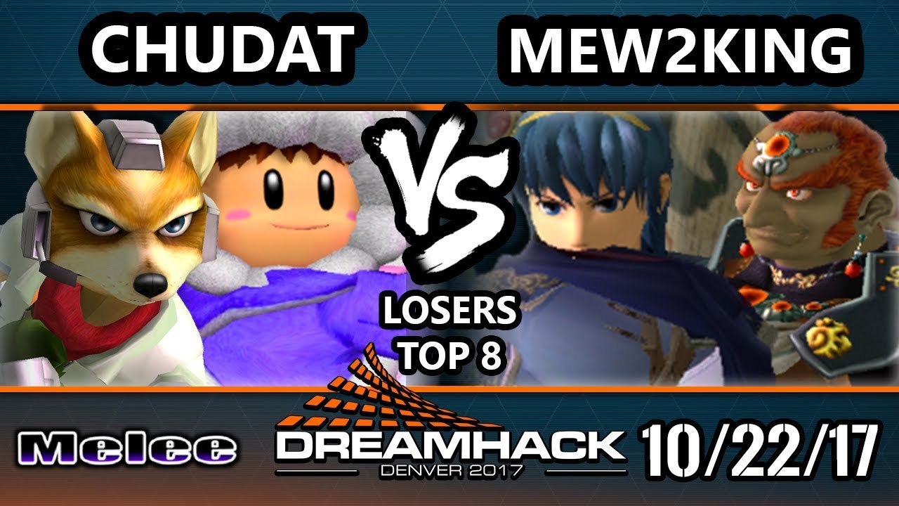 DHDEN17 Melee - Liquid`ChuDat (ICs, Fox) Vs. FOX MVG | Mew2King (Marth, Ganon) - SSBM Singles LT8