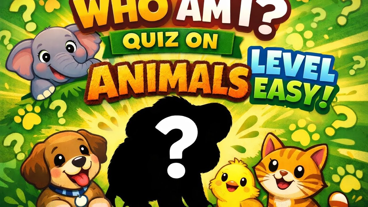 🐾🧠 Who Am I? | 10 Easy Animal Riddles for Kids | Level Easy @SmartandTinyThinkers