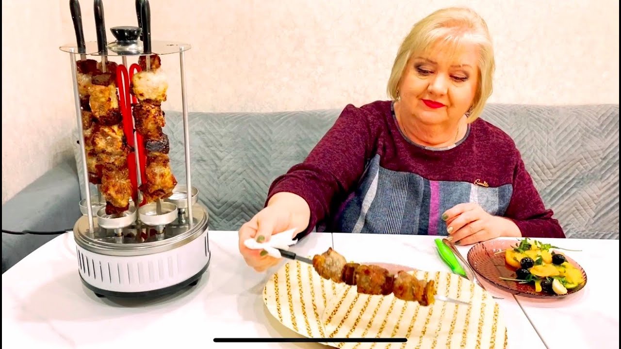 Шашлык в электрошашлычнице. Рецепт нежного и сочного шашлыка. Все в восторге! Pork skewers