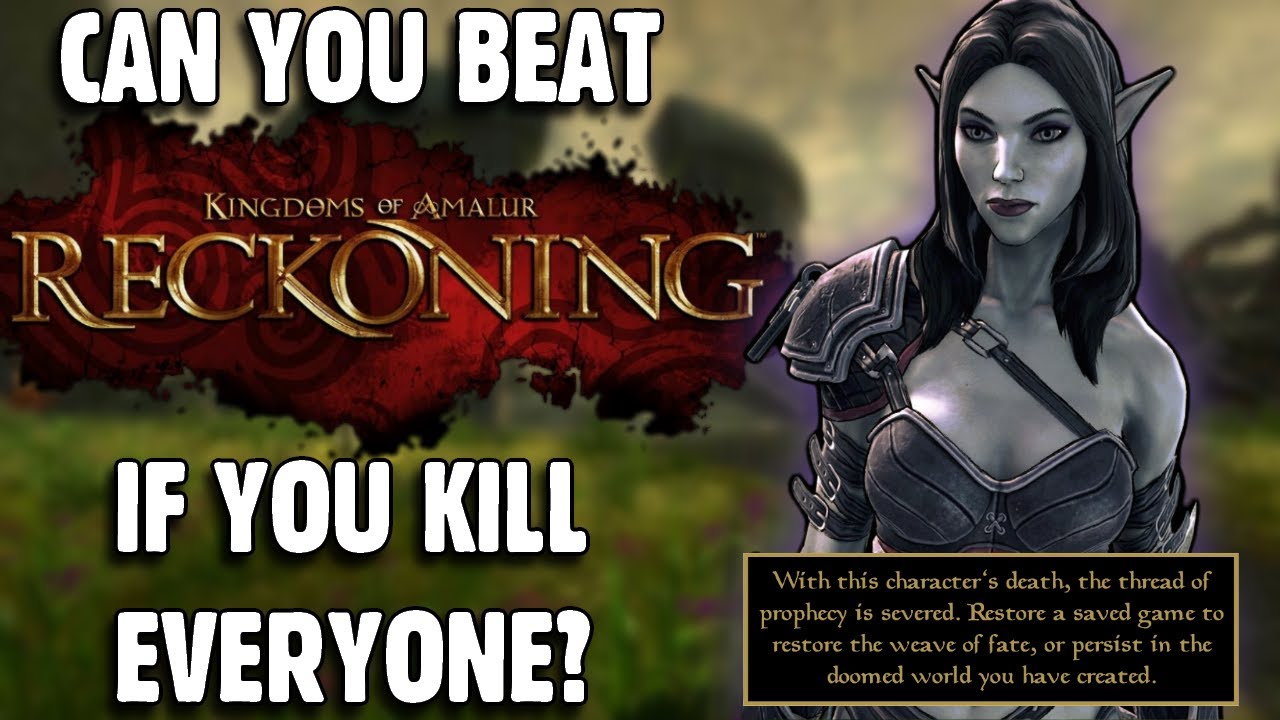 Can You Beat Kingdoms Of Amalur If You Kill EVERYONE?