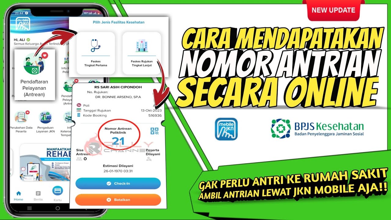Cara daftar antrian online rujukan Bpjs Kesehatan lewat aplikasi mobile JKN secara online