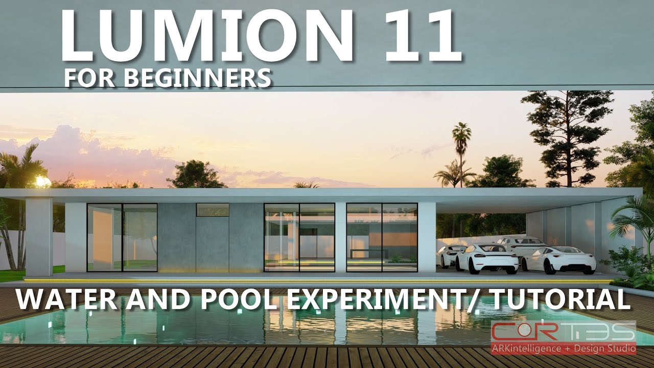 Lumion 11 for Beginners: Water and  Pool Tutorial/ Experiment | Bachelor's Pad Model