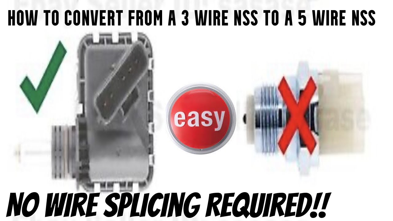 How to Modify a 3 wire NSS to 5 wire Neutral Safety Switch  Dodge Jeep 46re Transmission