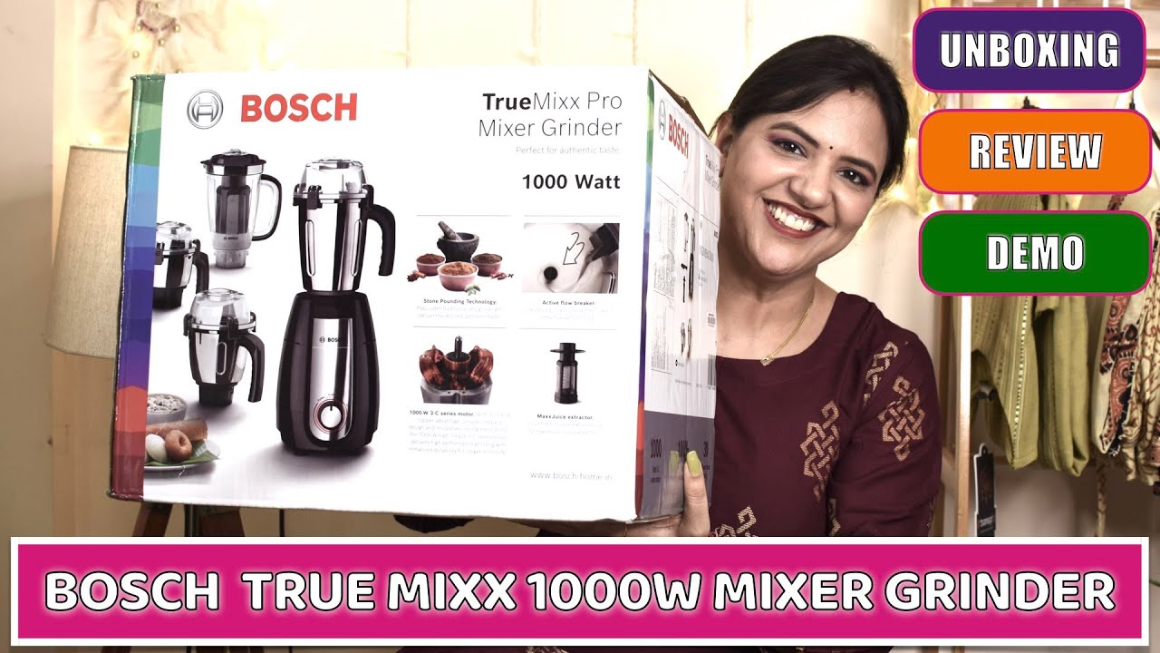 Bosch TrueMixx Mixer Grinder | क्या ये इंडिया का बेस्ट मिक्सर ग्राइंडर है ?  Unboxing ,Review & Demo