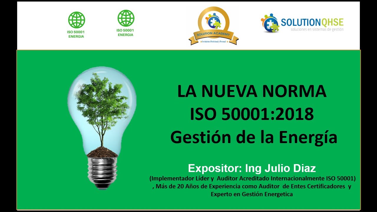 ISO 50001:2018-GESTIÓN DE LA ENERGÍA