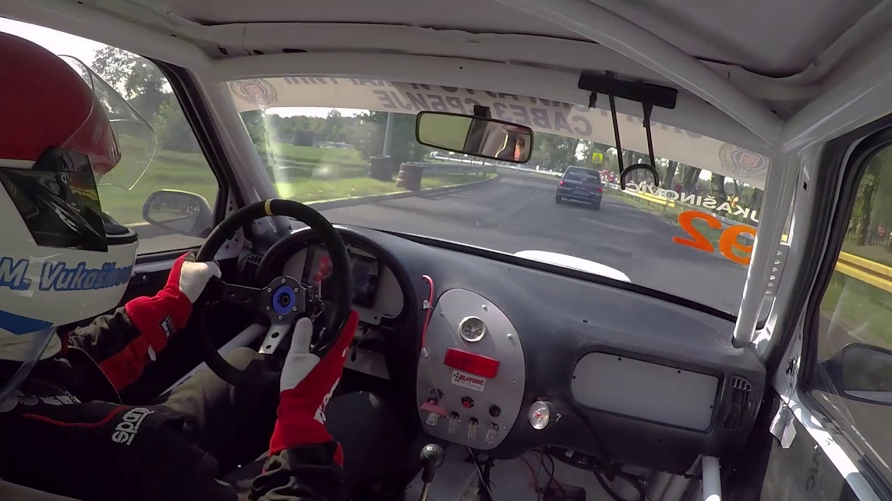 Marko Vukašinović on board (Citroen Saxo E1-1400) - kružna trka Ušće 2018.