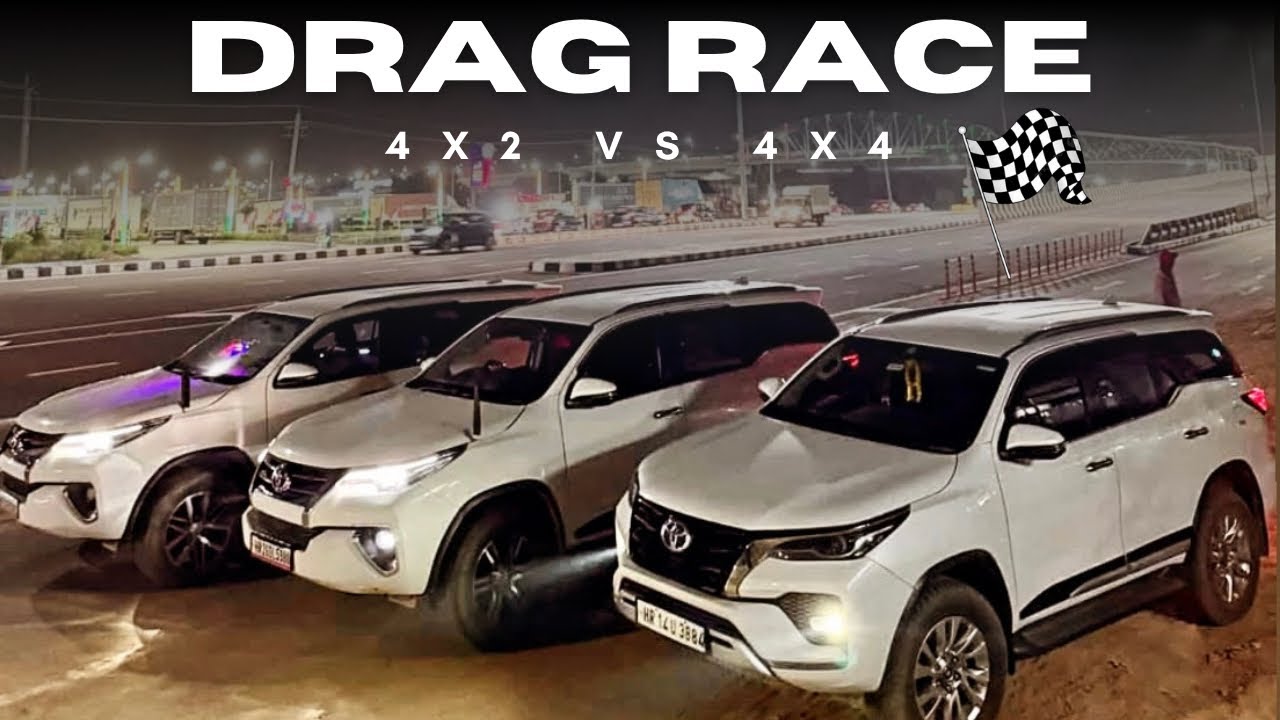 fortuner drag race 4x2 vs 4x4 | results will shock you 😳