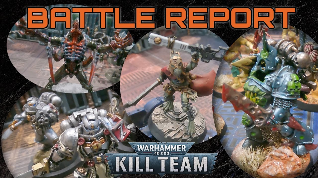 Kill Team 4 Player Free For All Battle Report | Genestealers vs Kroot vs Death Guard vs Grey Knights
