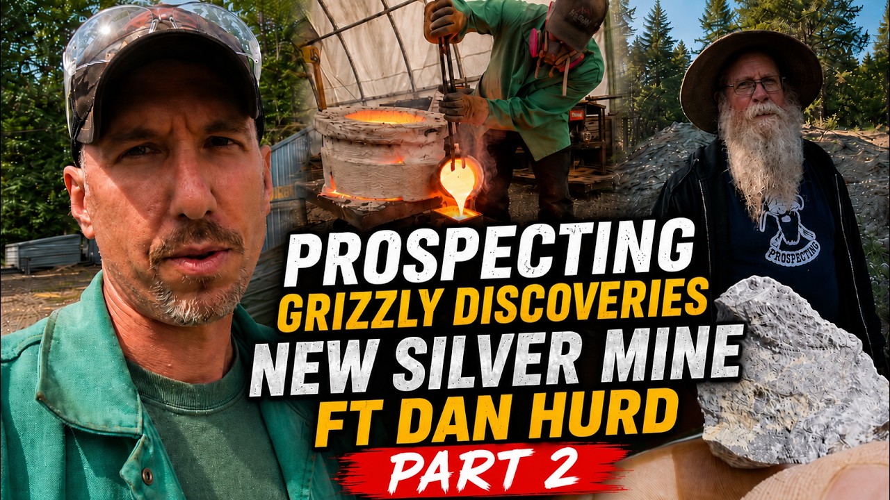 Processing Ore From a Rich New Silver Mine... GOLD??? Grizzly Discoveries Part 2