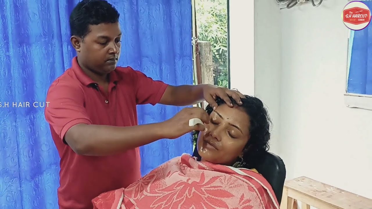 Woman face water shave || woman face shave |
