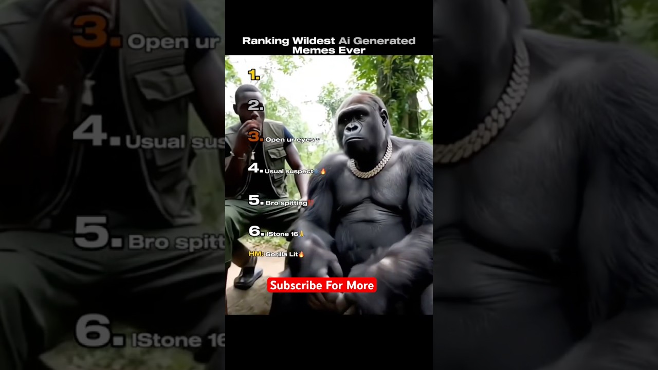 Ranking WILDEST AI GENERATED Memes ever 💀 #ai #memes #funny #ranked #shorts #fyp