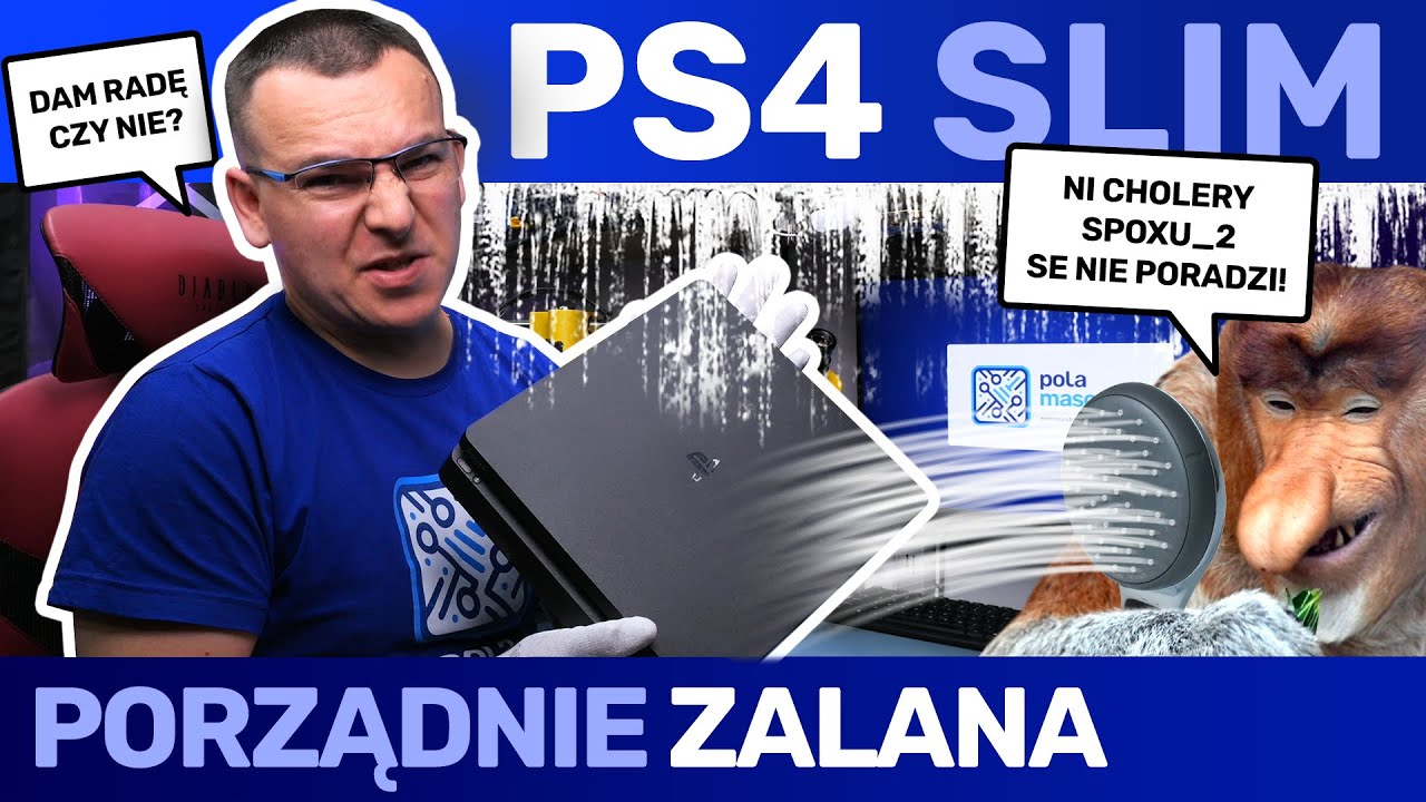 SOMSIADA PS4 Slim Porządnie ZALANA, czy uda się ją naprawić?