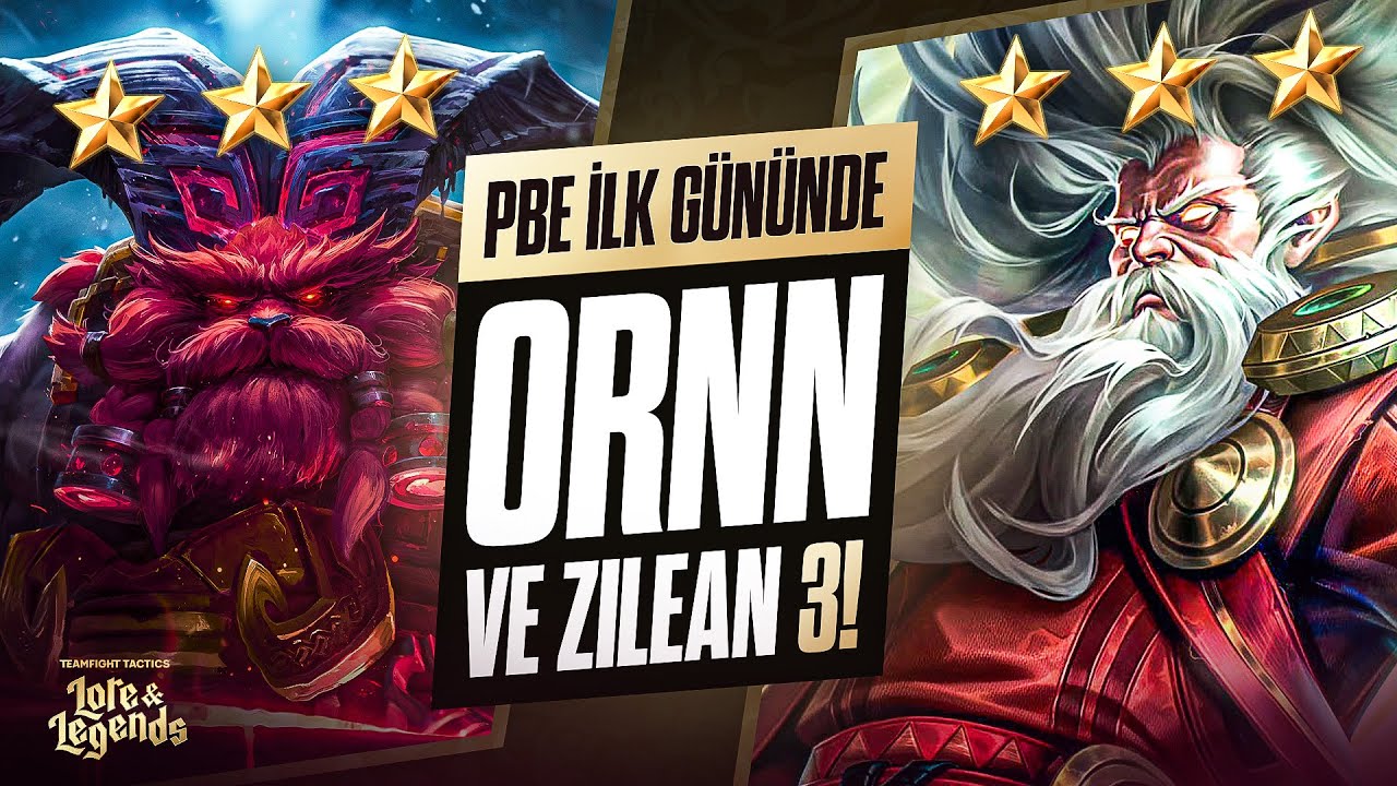 PBE'DE İLK G&Uuml;NDE ORNN 3 ZİLEAN 3! | HOLYTHOTH TFT