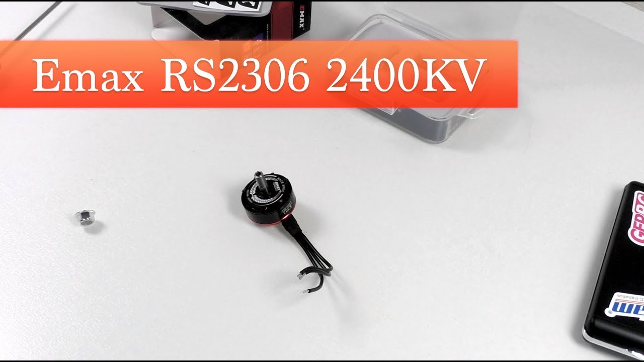 Тест мотора Emax RS2306 2400KV замеры тяги