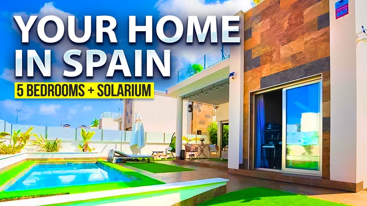 Modern 5-Bedroom Villa in Orihuela Costa | Pool, Solarium & Stylish Design