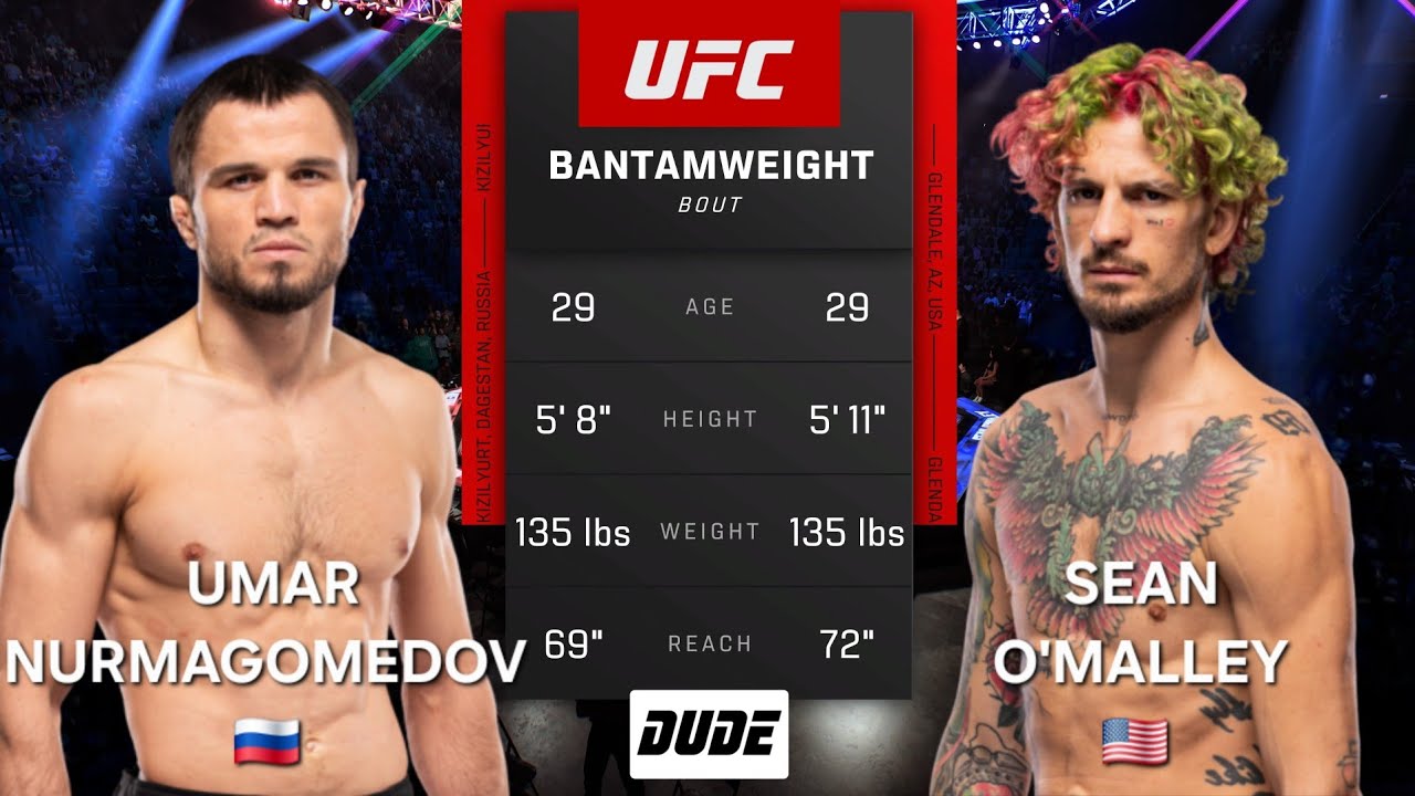 UMAR NURMAGOMEDOV vs SEAN O'MALLEY - UFC Fantasy - AI Fight Prediction - Full