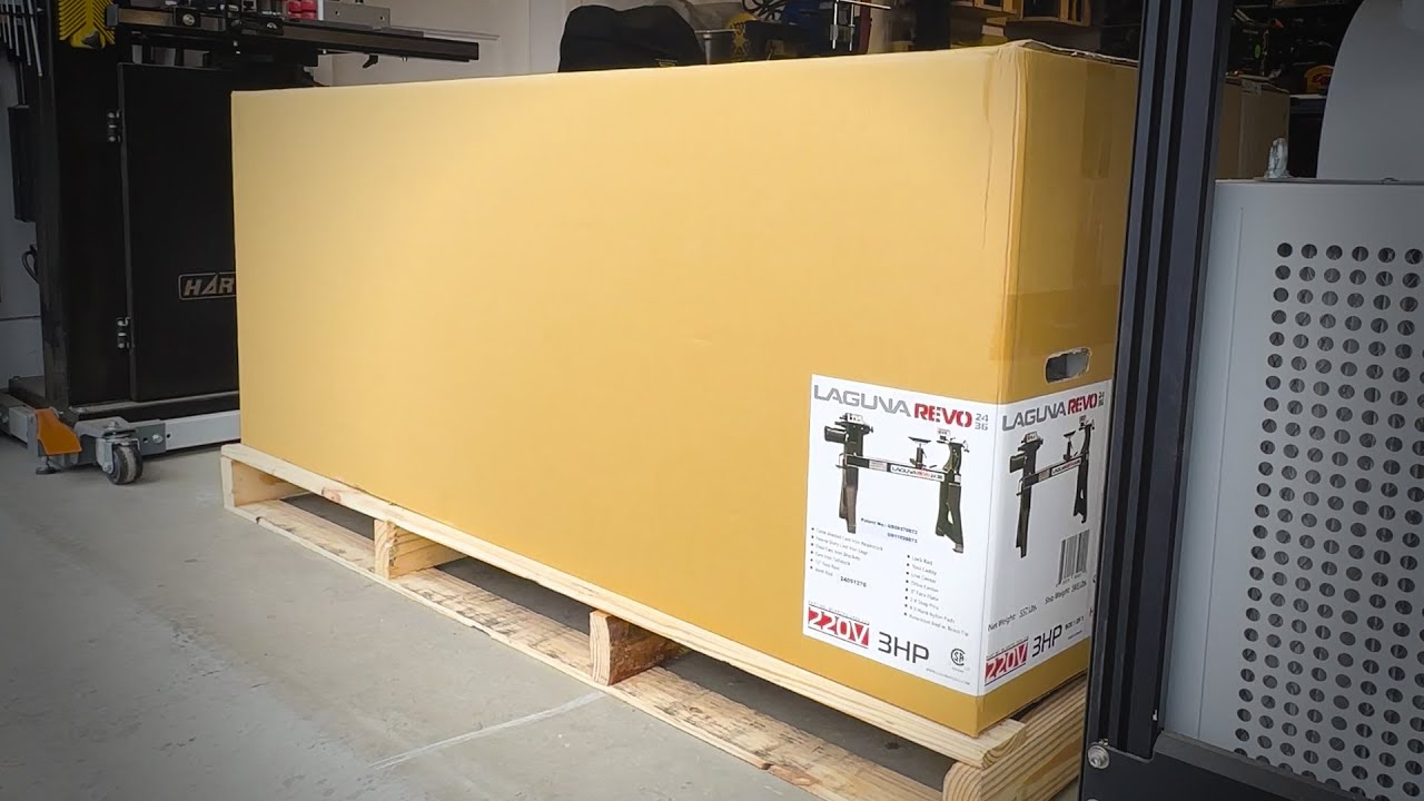 Unboxing of my New Laguna Revo 24|36 Woodturning Lathe! 🪵