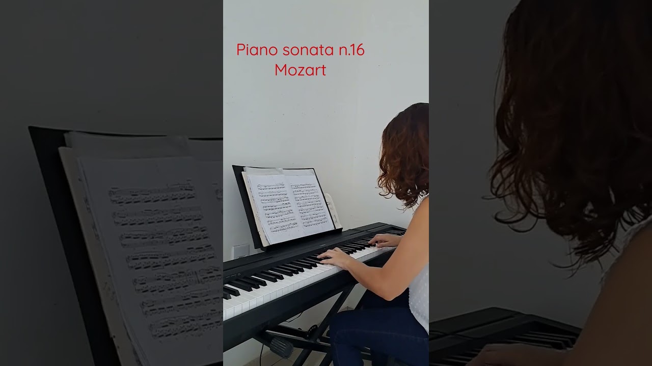 Piano Sonata n.16 Mozart #piano #tocarpiano #tocarteclado #aprenderteclado #aprenderpiano #mozart