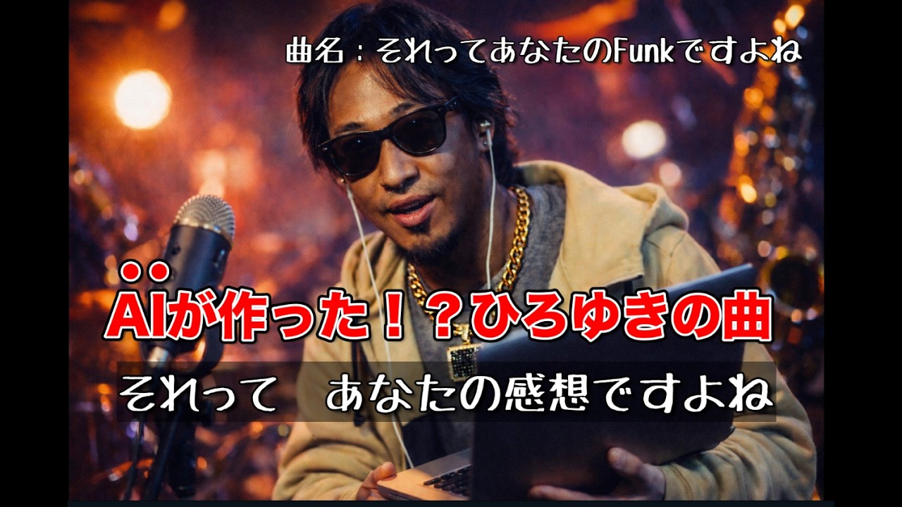 AIが作ったひろゆきの曲　それってあなたのfunkですよね