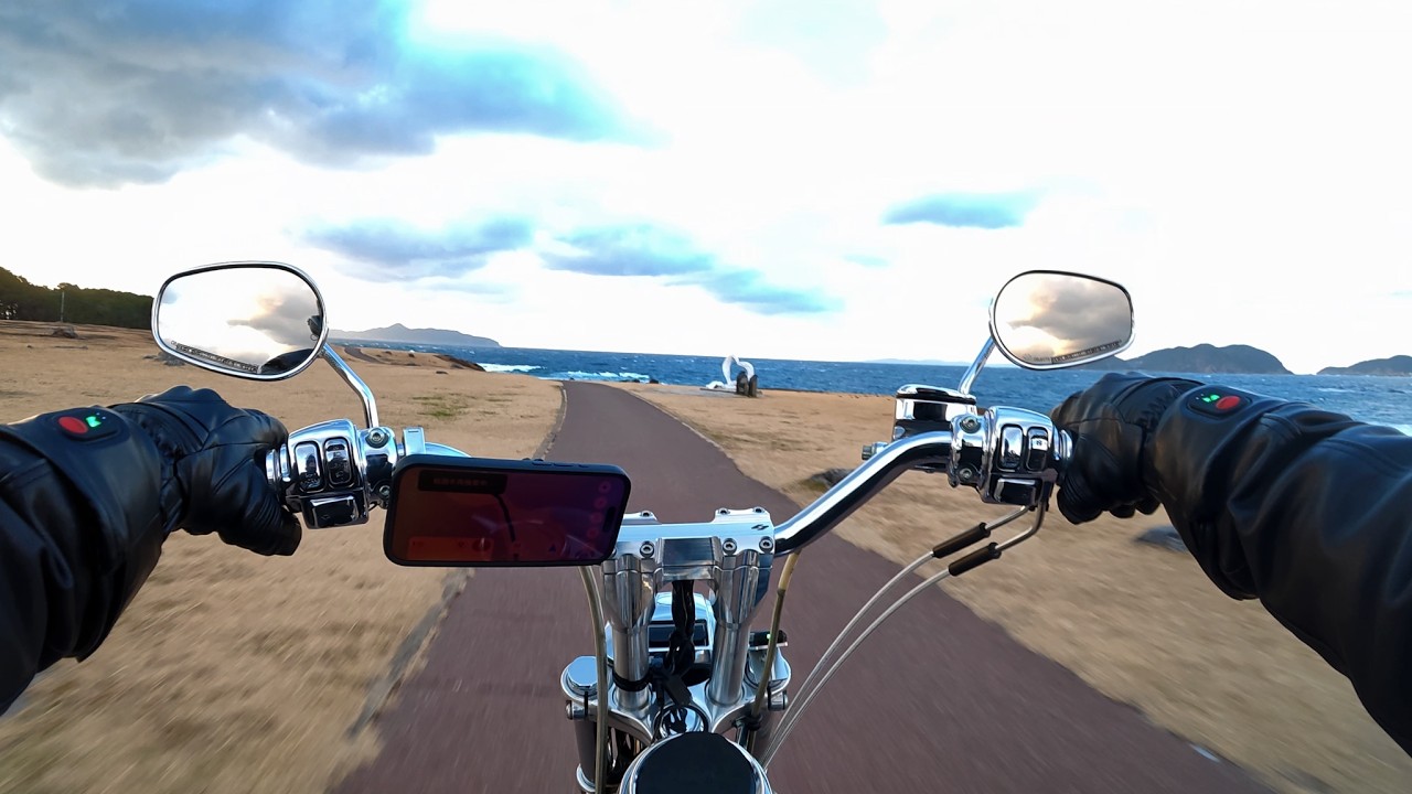 Harley Pure Engine Sound ASMR | 1 Hour Ride (No Music)