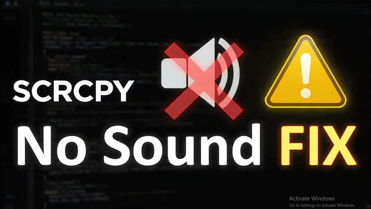 How to Fix SCRCPY No Sound in Some Apps